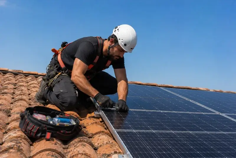 Maintenance et monitoring de panneaux solaires à Saint-Jean-de-Beugné