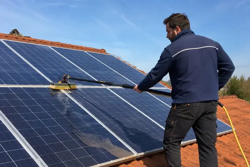 Nettoyage et entretien de panneaux solaires à Saint-Jean-de-Beugné